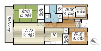 第12パールメゾン木村の間取り画像