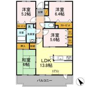 ビューパークヤマモの間取り画像