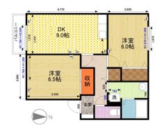 ヴァンベール富の原の間取り画像