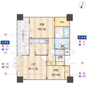 エンクレスト博多PREMIERの間取り画像