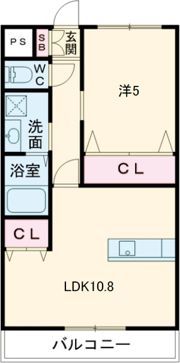 グランドハイツ馬場山緑の間取り画像