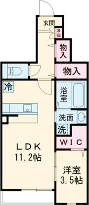 ウィリング ブリス A棟の間取り画像