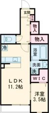 ウィリング ブリス A棟の間取り画像