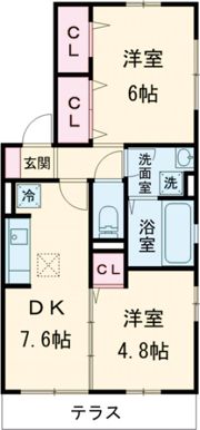 エスペリア A棟の間取り画像