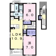 モン アンテリユール桃山Hの間取り画像