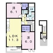 ソーレ2号館の間取り画像