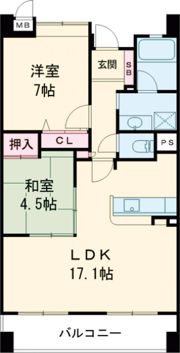 エイルマンション唐津駅前の間取り画像
