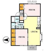 メモリー三千刈 Bの間取り画像
