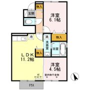 プランドール八橋の間取り画像