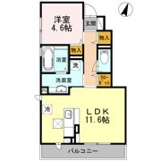 ヴィラコスモスの間取り画像