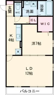 ロイヤルタウン早岐Aの間取り画像