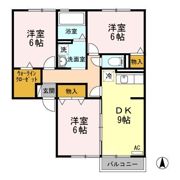 セジュールまちあい Aの間取り画像