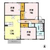 ロイヤルタウン広面 Bの間取り画像