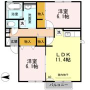 サニーハイツHodonoの間取り画像