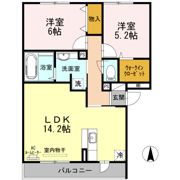 グレイシャスコート Aの間取り画像