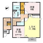 ウェストパレス2の間取り画像
