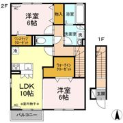 ロイヤルスクエア Bの間取り画像