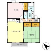 21番館 Aの間取り画像