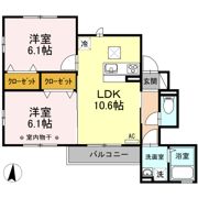 ラマージュⅥの間取り画像