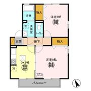 ラ・プランタンC・D Cの間取り画像