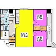 白金オークマンションの間取り画像