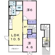 ブルージュ・メゾンAの間取り画像