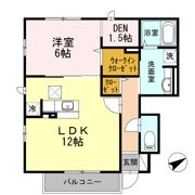 セジュール上矢部の間取り画像