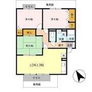 23番館 Bの間取り画像