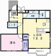 モーニンググローリーⅡの間取り画像