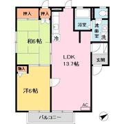 JAハイツ谷川Ⅱの間取り画像