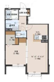 ハイツフローラ東の間取り画像