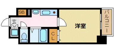 スワンズコート新神戸の間取り画像