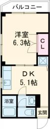 戸尾マンションの間取り画像