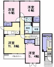 コルテス 千代田Bの間取り画像