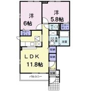 パークヒルズむらさきのBの間取り画像