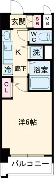 プレサンス三宮ルミネスの間取り画像