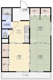 コーポちすがの間取り画像