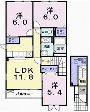 ラ・パヴァーヌAの間取り画像