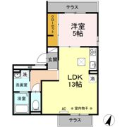 Bell espace Ⅱの間取り画像