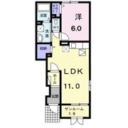 メゾンアルモニーⅢの間取り画像