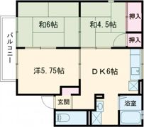 エステート塩屋山手B棟の間取り画像
