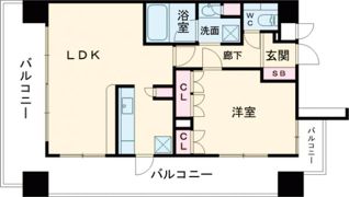 リーガル新神戸パークサイドの間取り画像