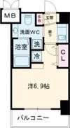 エステムコート三宮駅前IIIマジェスティの間取り画像