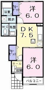 アップルヒル壱番館の間取り画像