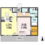 ポルトボヌール姪浜の間取り画像