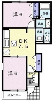 ハーモニーAの間取り画像