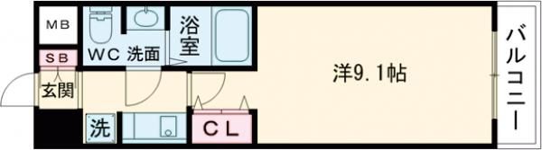 グレンパーク兵庫駅前の間取り画像