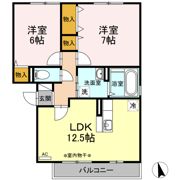 セジュールRa・Si・Sa Aの間取り画像