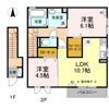 エンソワ Ⅲ番館の間取り画像