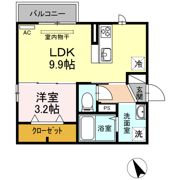 セジュール キューヴの間取り画像